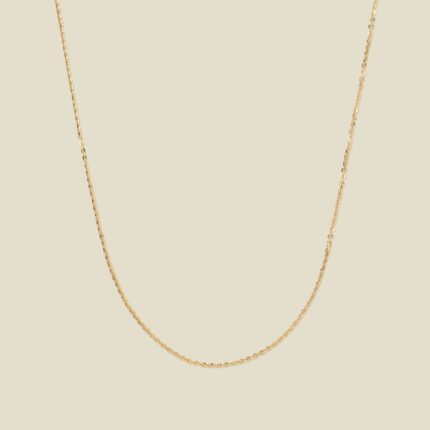 14k Adjustable Flat Cable Chain