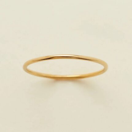 14k Round Stacking Ring