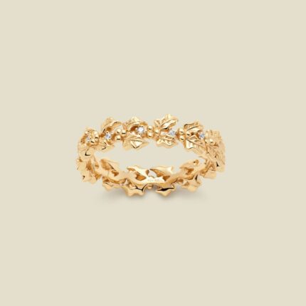 December CZ Birth Flower Eternity Ring