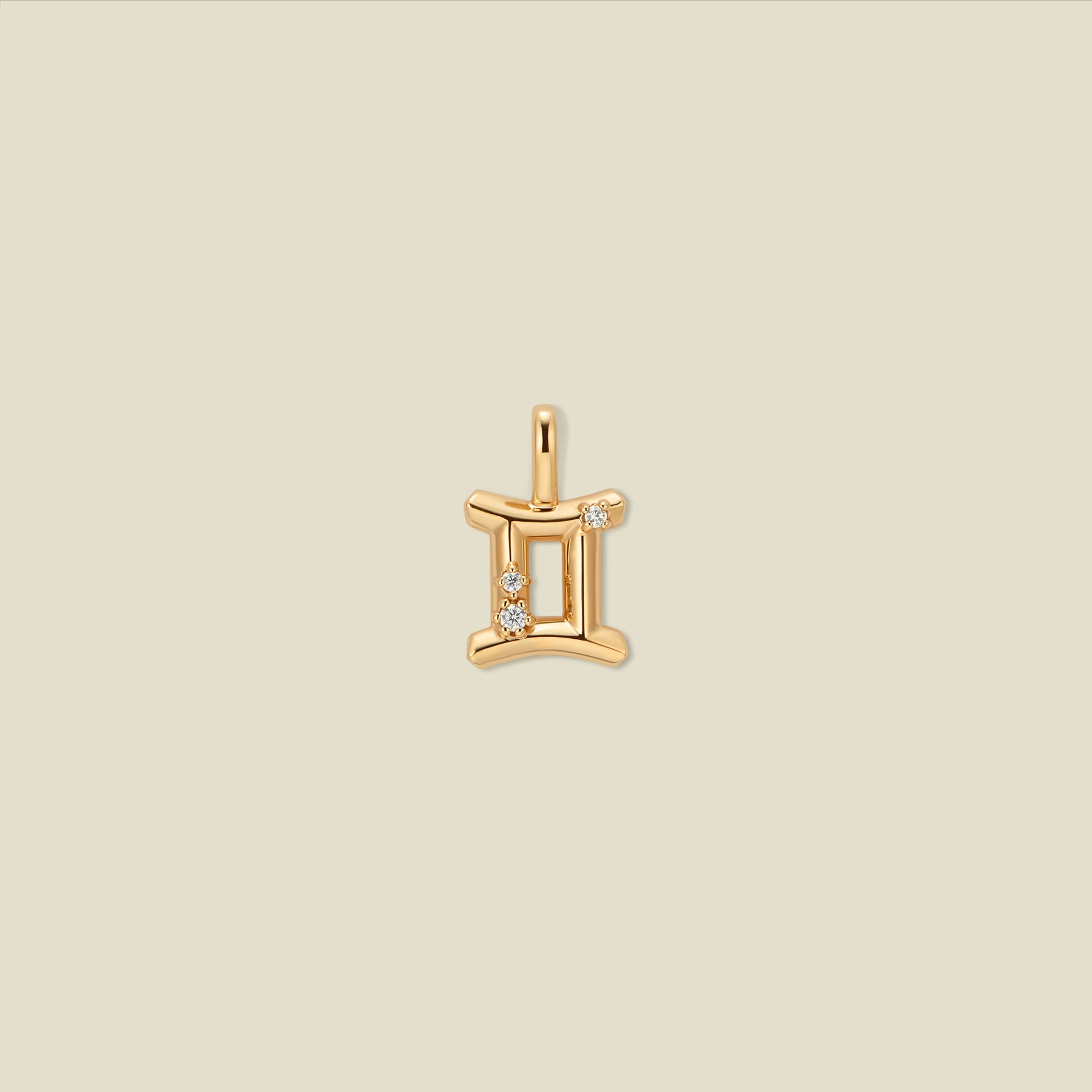 Gemini Gemini Zodiac Charm - 图片 1