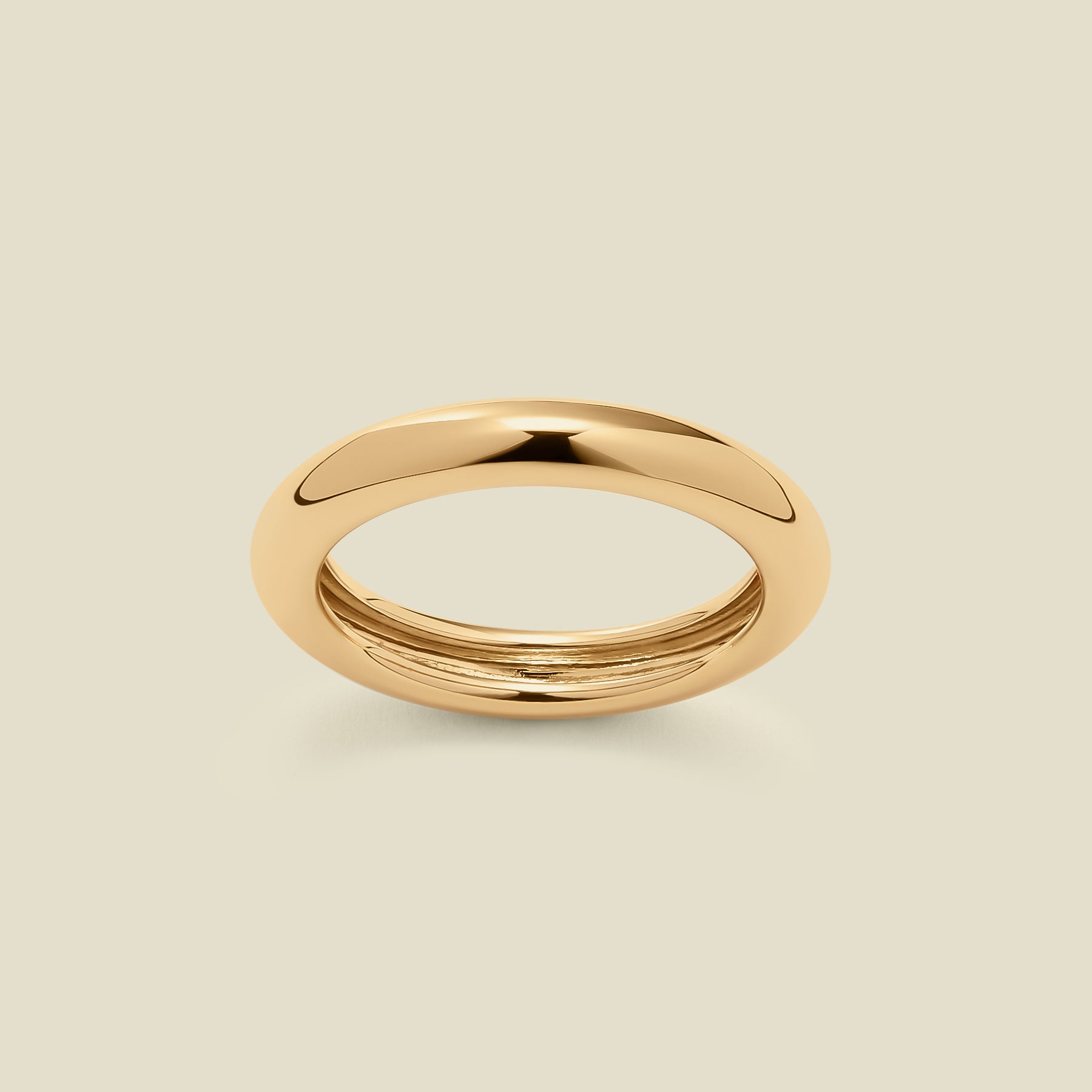 Gold3mmBoldRing_R_YG_06_3RND_1 Mini Sol Ring - 图片 1