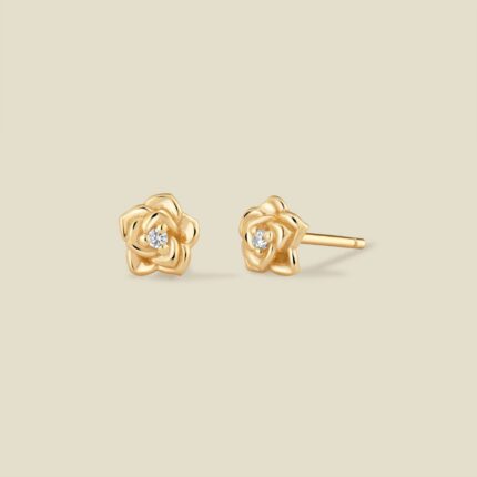 June CZ Birth Flower Stud Earrings
