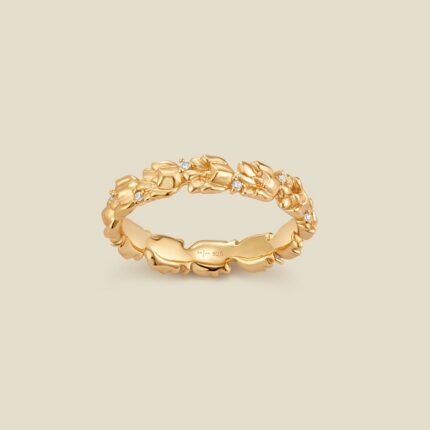 May CZ Birth Flower Eternity Ring