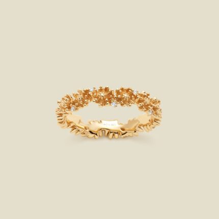 November CZ Birth Flower Eternity Ring