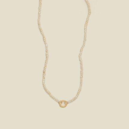 Pearl Strand Charm Necklace