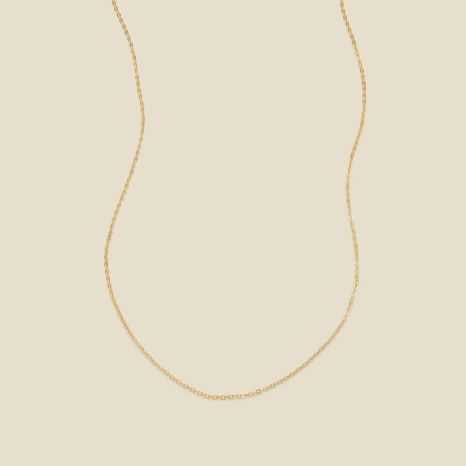 adjustable-flat-cable-chain-gold-filled-1-2mm-13-15-necklace-1124002599 Adjustable Flat Cable Chain - 图片 1