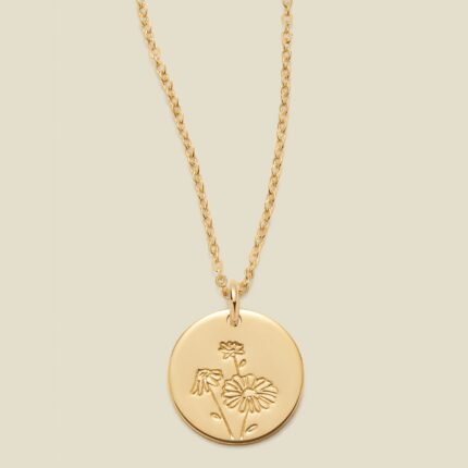 April Birth Flower Necklace