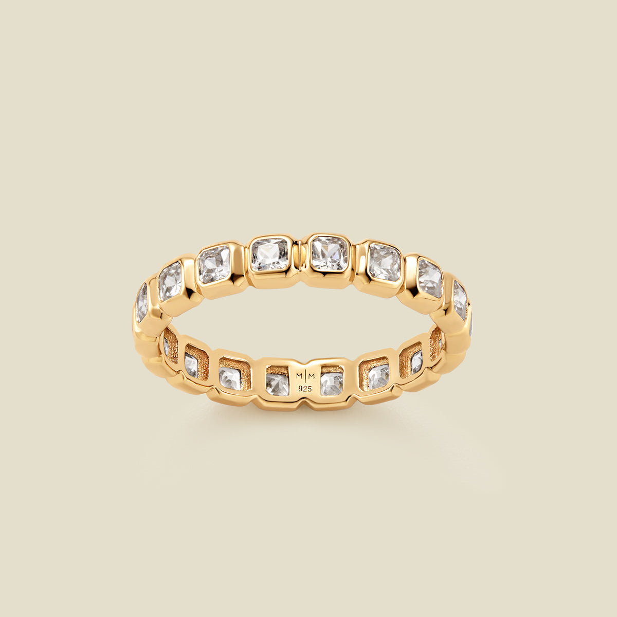 april-birthstone-eternity-ring-gold-vermeil-5-ring-31619040706633 April Birthstone Eternity Ring - 图片 1