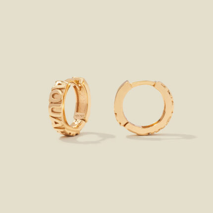 Aquarius Huggie Hoop Earrings | Final Sale