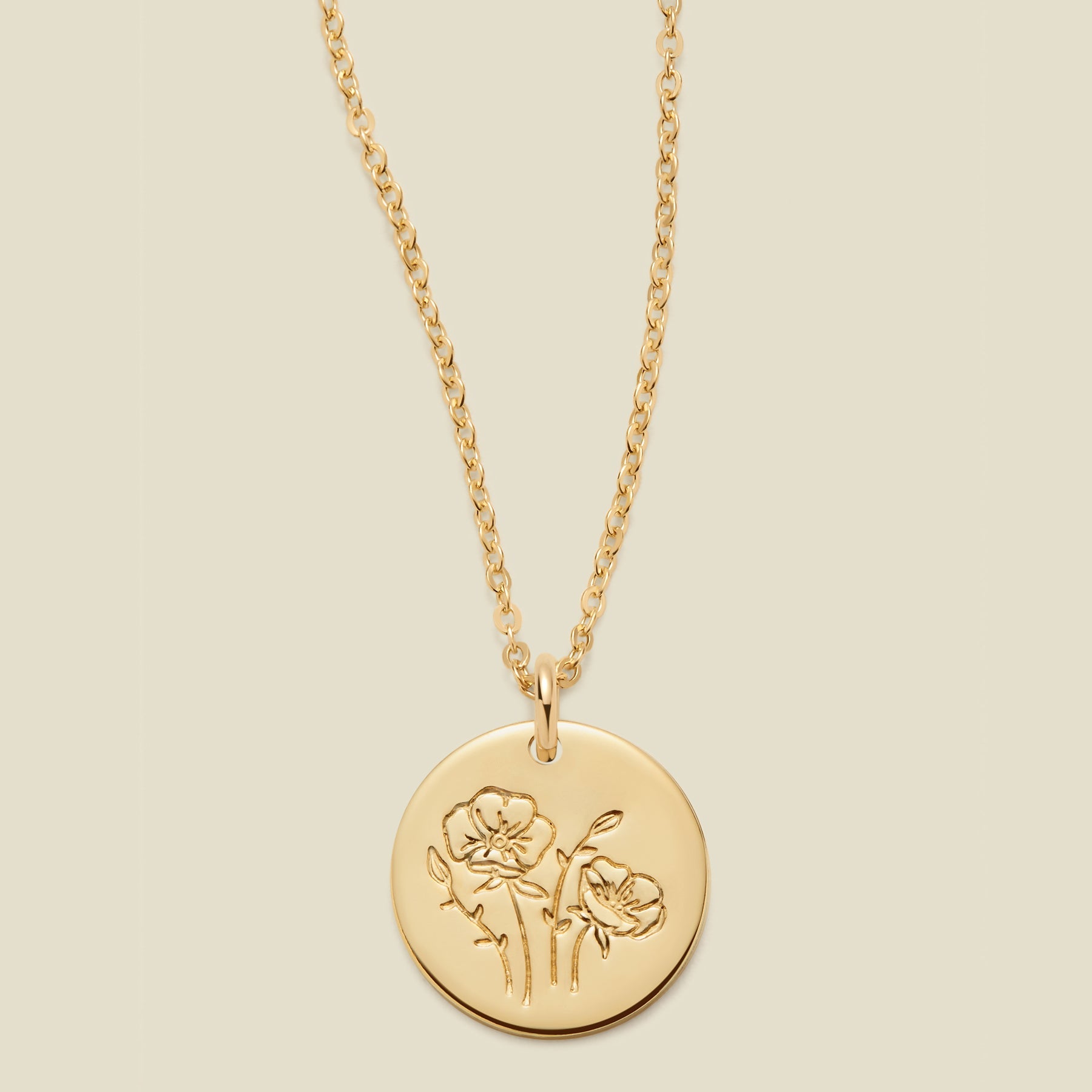 august-birth-flower-necklace-gold-filled-1-2-16-18-necklace-35923835748425 August Birth Flower Necklace - 图片 1