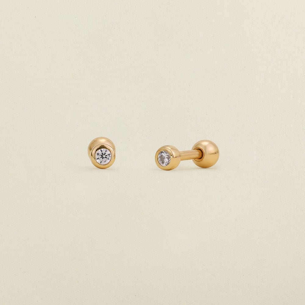 cz-bezel-stud-earrings-gold-vermeil-earring-30189026050121 CZ Bezel Stud Earrings - 图片 1