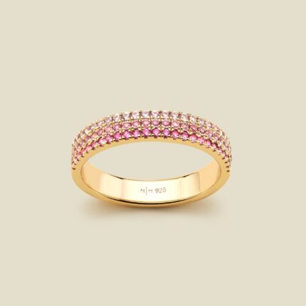 CZ Pink Pavé Ring | Final Sale