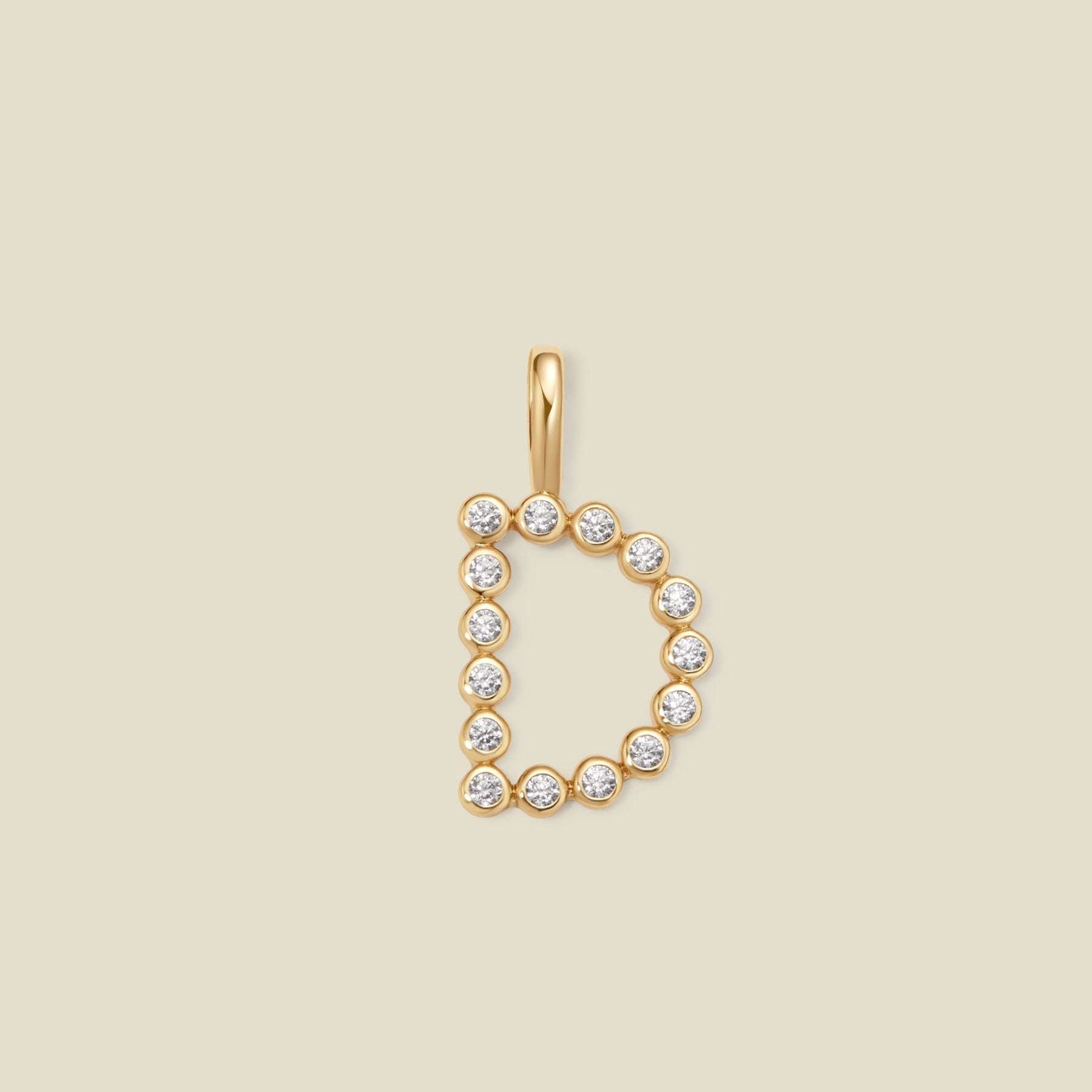 cz-poppy-initial-d-charm-gold-vermeil-add-ons-35025451319369 CZ Poppy Initial D Charm - 图片 1