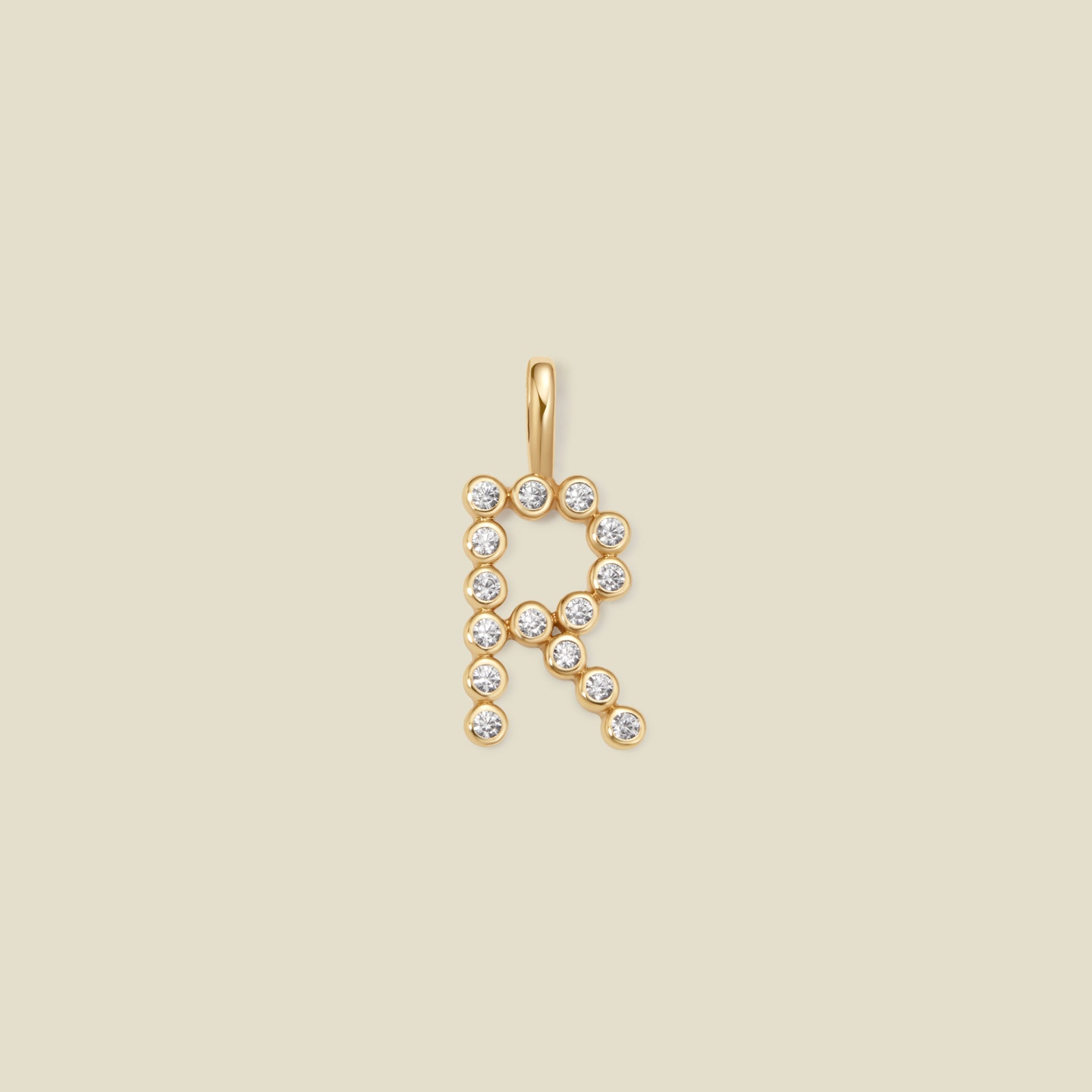 cz-poppy-initial-r-charm-gold-vermeil-add-ons-35327929811017 CZ Poppy Initial R Charm - 图片 1