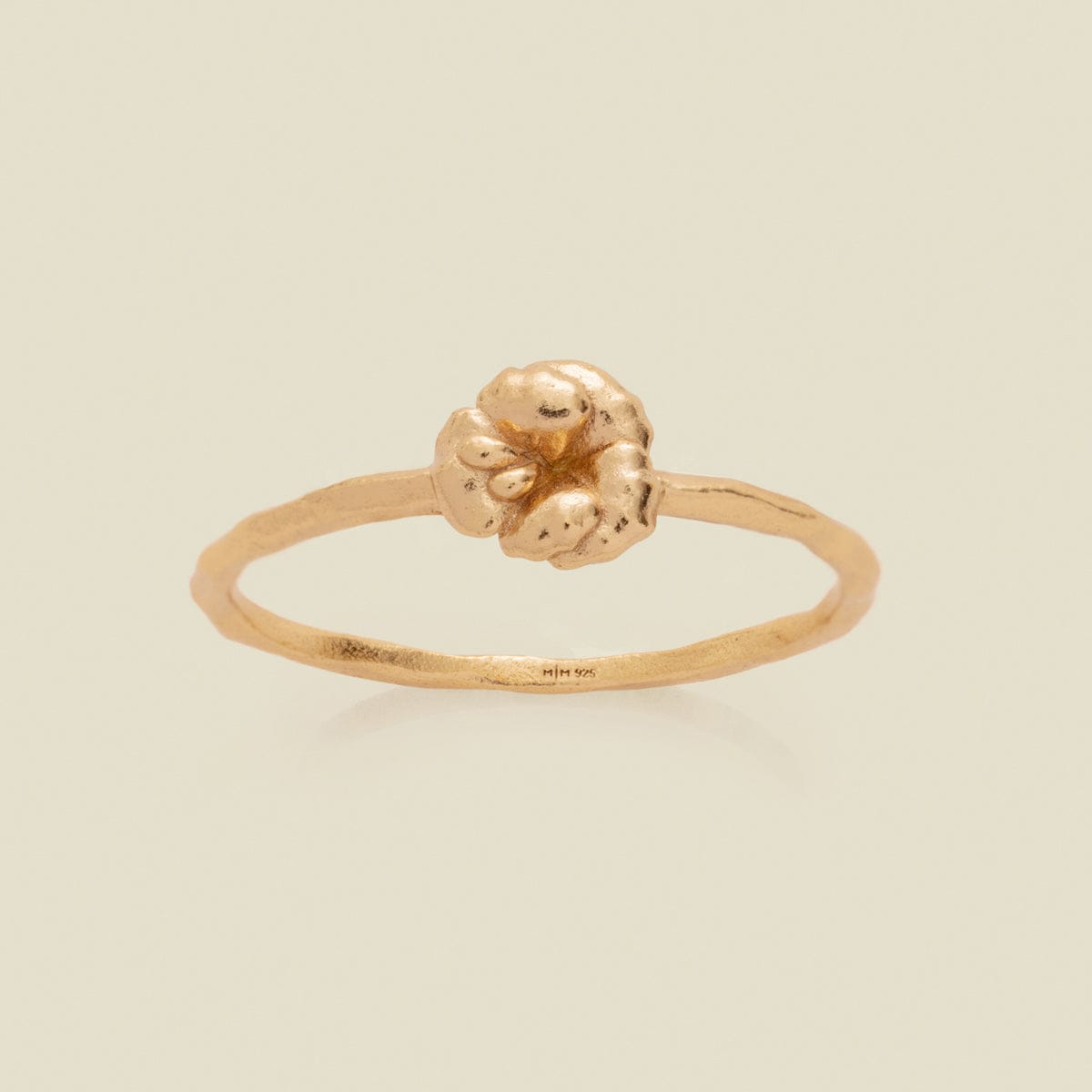 february-birth-flower-ring-gold-vermeil-5-ring-30322541592649 February Birth Flower Ring | Final Sale - 图片 1