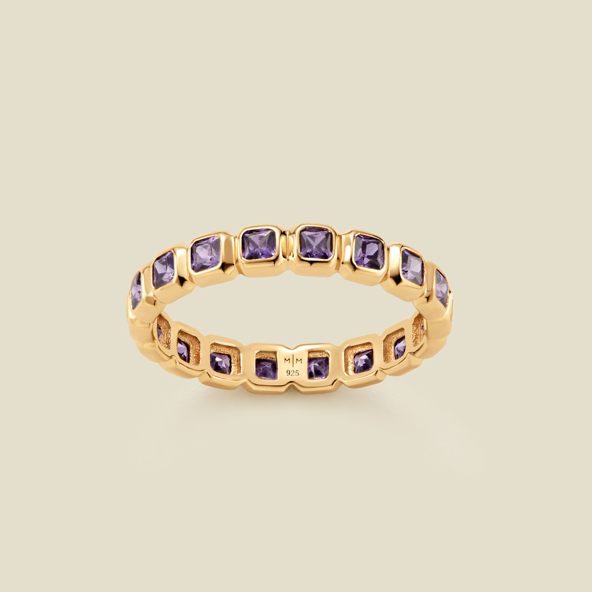 february-birthstone-eternity-ring-gold-vermeil-5-ring-31619058565193 February Birthstone Eternity Ring - 图片 1