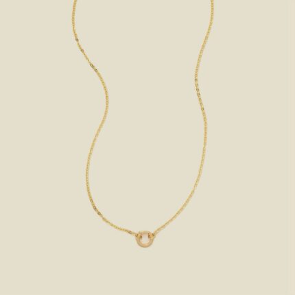 Flat Cable Charm Necklace