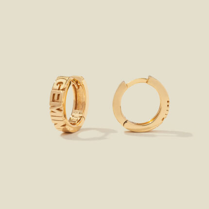Gemini Huggie Hoop Earrings | Final Sale