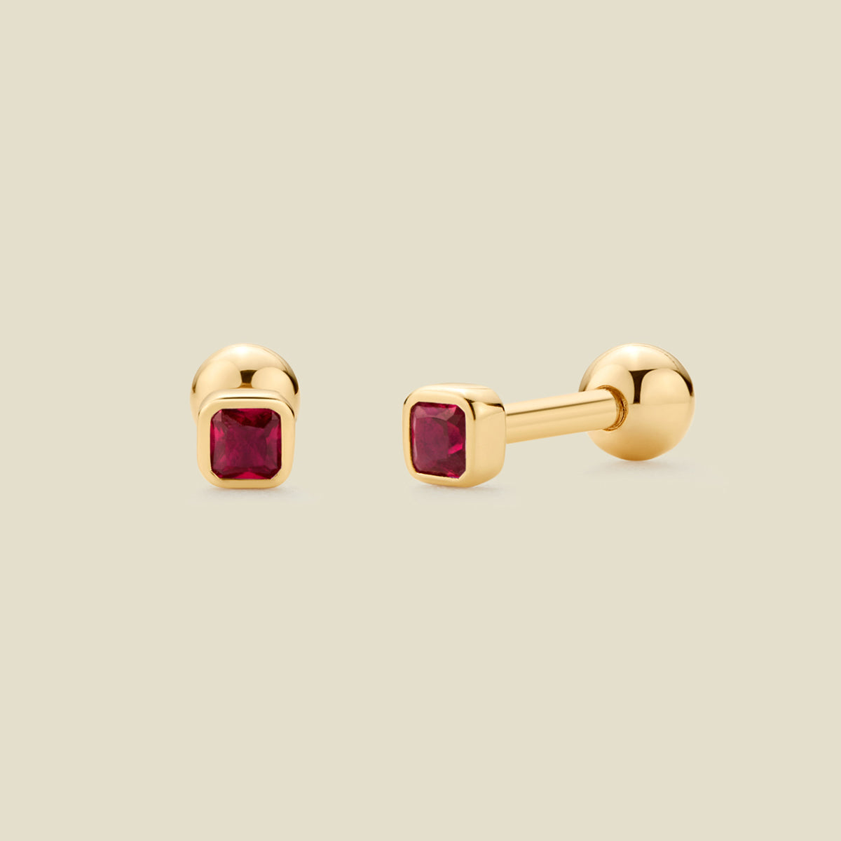 july-birthstone-stud-earrings-gold-vermeil-earring-32975444049993 July Birthstone Stud Earrings - 图片 1
