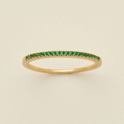 May Birthstone Stacking Ring