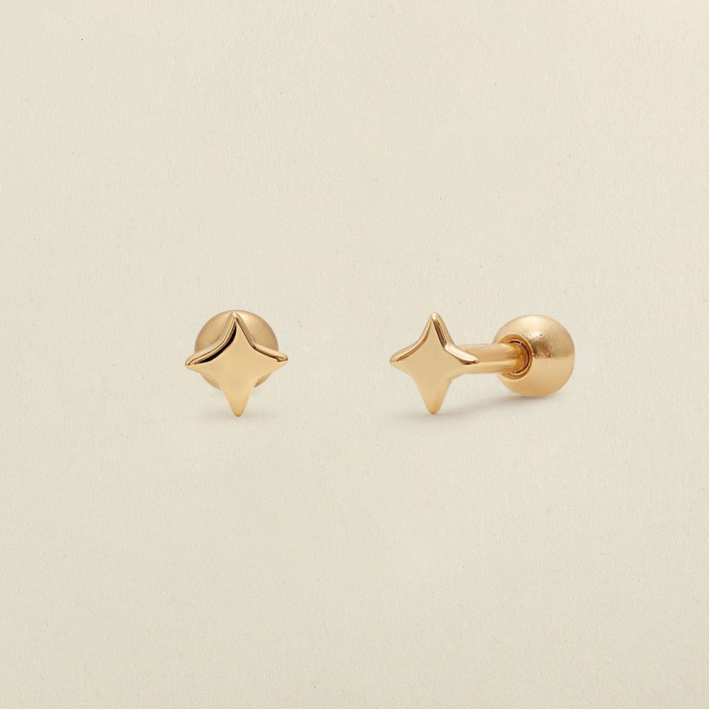 star-stud-earrings-gold-vermeil-earring-30188892618825 Star Stud Earrings - 图片 1