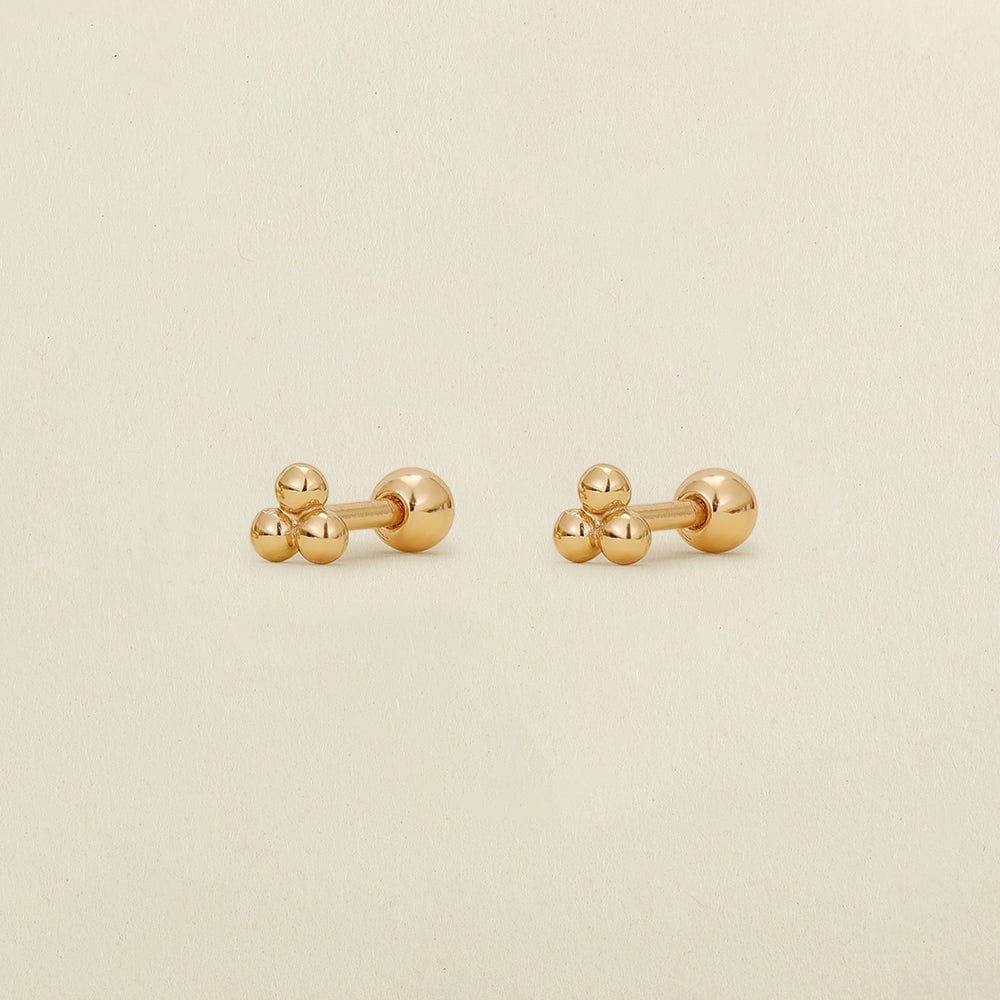 trinity-bead-stud-earrings-gold-vermeil-earring-30188909101129 Trinity Bead Stud Earrings | Final Sale - 图片 1